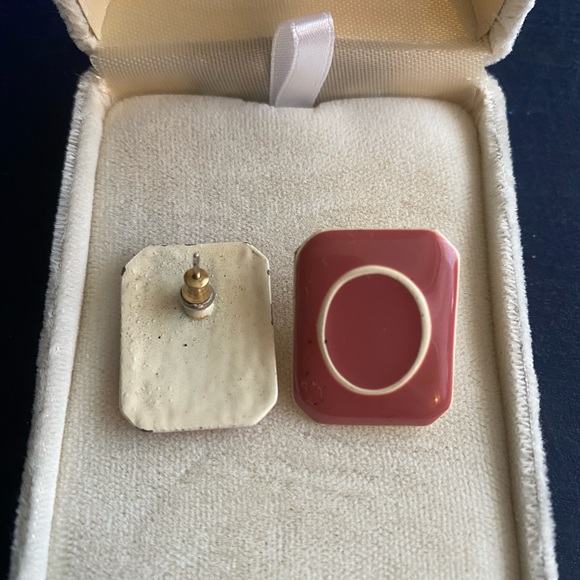 Ceramic O earrings - Picture 2 of 2